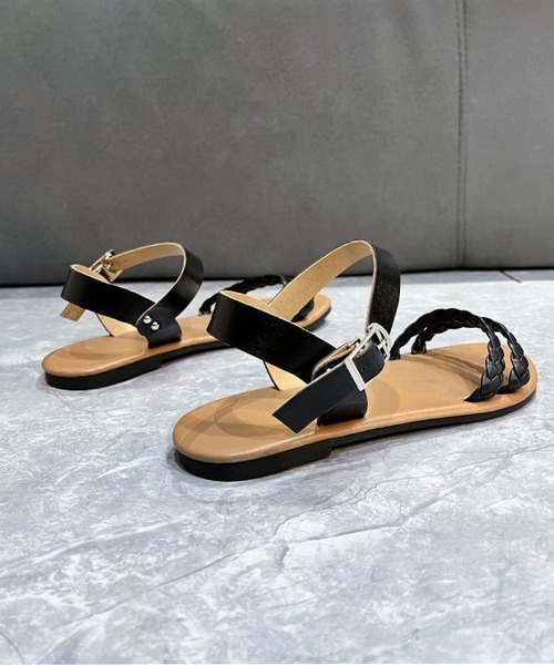 shoppinggo(ショッピングゴー)の「サンダル レディース ミュール パンプス 靴 春夏(サンダル・レディース・ブラック/ホワイト・36/37/38/39)」の7枚目の写真