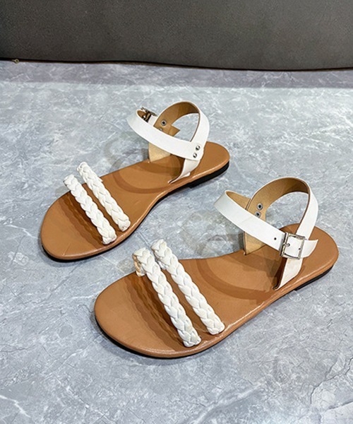 shoppinggo(ショッピングゴー)の「サンダル レディース ミュール パンプス 靴 春夏(サンダル・レディース・ブラック/ホワイト・36/37/38/39)」の8枚目の写真
