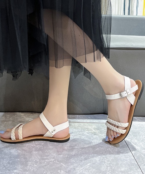 shoppinggo(ショッピングゴー)の「サンダル レディース ミュール パンプス 靴 春夏(サンダル・レディース・ブラック/ホワイト・36/37/38/39)」の15枚目の写真
