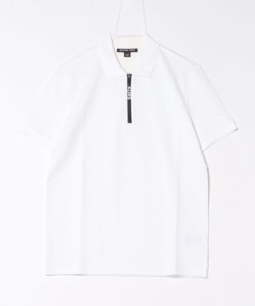 MICHAEL KORS（マイケルコース）の「ロゴ ジップ ポロ（ポロシャツ・メンズ・ホワイト・L/M/XS/S/XL）」の3枚目の写真