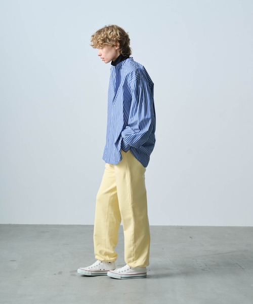 kha:ki(カーキ)の「「KHA:KI / カーキ」STRAIGHT SWEAT PANTS(スウェットパンツ・レディース・アッシュグレー/ライトイエロー/ブラック/ダークブラウン系・1/2)」の7枚目の写真
