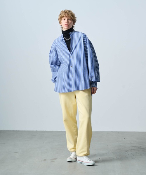 kha:ki(カーキ)の「「KHA:KI / カーキ」STRAIGHT SWEAT PANTS(スウェットパンツ・レディース・アッシュグレー/ライトイエロー/ブラック/ダークブラウン系・1/2)」の10枚目の写真