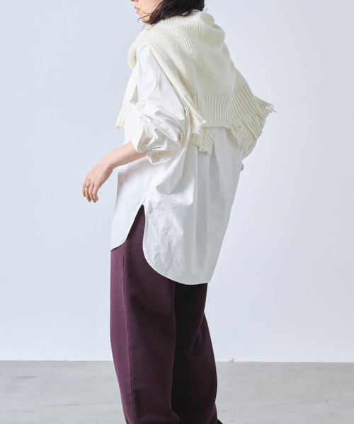 kha:ki(カーキ)の「「KHA:KI / カーキ」STRAIGHT SWEAT PANTS(スウェットパンツ・レディース・アッシュグレー/ライトイエロー/ブラック/ダークブラウン系・1/2)」の15枚目の写真