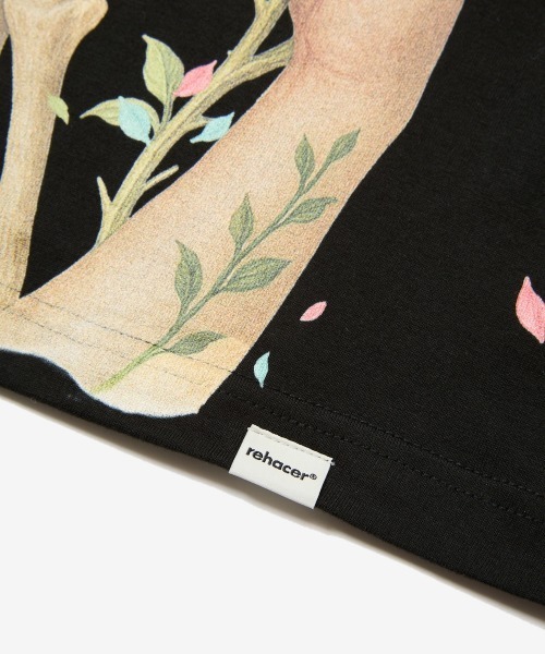rehacer(レアセル)の「rehacer : The Weaves Relax Fit T-shirt / ザ ウェ-ブス リラックス フィットTシャツ(Tシャツ/カットソー・メンズ・ブルー/ブラック/ホワイト・SMALL/MEDIUM/LARGE/X-LARGE)」の4枚目の写真