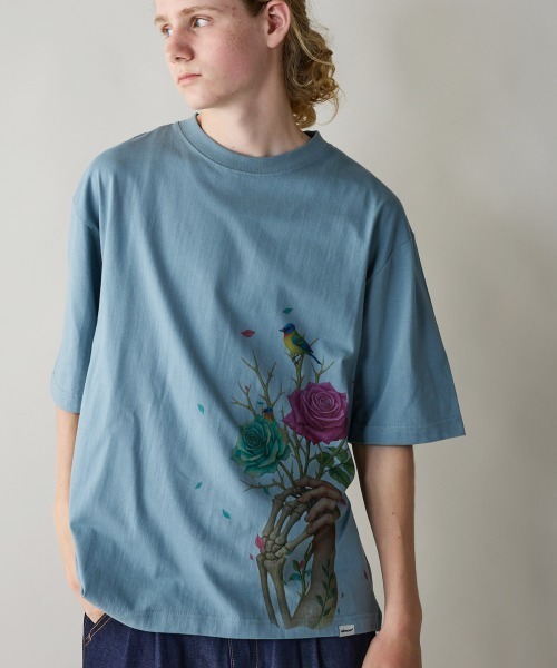 rehacer(レアセル)の「rehacer : The Weaves Relax Fit T-shirt / ザ ウェ-ブス リラックス フィットTシャツ(Tシャツ/カットソー・メンズ・ブルー/ブラック/ホワイト・SMALL/MEDIUM/LARGE/X-LARGE)」の10枚目の写真