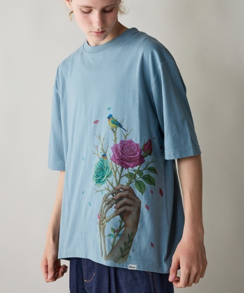 rehacer(レアセル)の「rehacer : The Weaves Relax Fit T-shirt / ザ ウェ-ブス リラックス フィットTシャツ(Tシャツ/カットソー・メンズ・ブルー/ブラック/ホワイト・SMALL/MEDIUM/LARGE/X-LARGE)」の9枚目の写真
