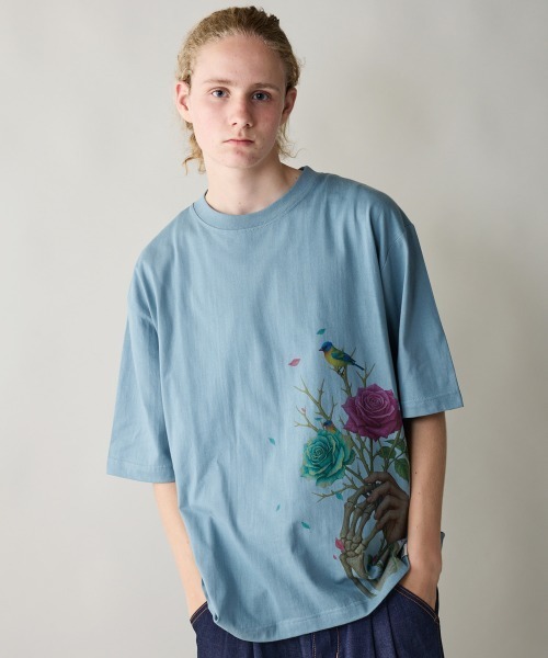 rehacer(レアセル)の「rehacer : The Weaves Relax Fit T-shirt / ザ ウェ-ブス リラックス フィットTシャツ(Tシャツ/カットソー・メンズ・ブルー/ブラック/ホワイト・SMALL/MEDIUM/LARGE/X-LARGE)」の19枚目の写真