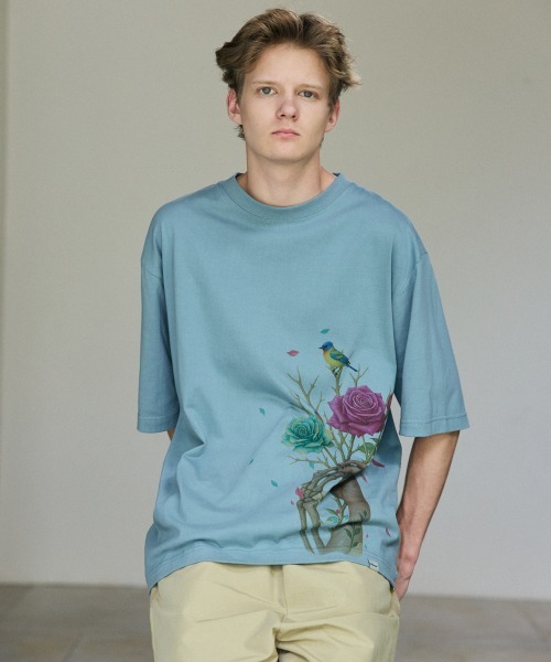 rehacer(レアセル)の「rehacer : The Weaves Relax Fit T-shirt / ザ ウェ-ブス リラックス フィットTシャツ(Tシャツ/カットソー・メンズ・ブルー/ブラック/ホワイト・SMALL/MEDIUM/LARGE/X-LARGE)」の18枚目の写真