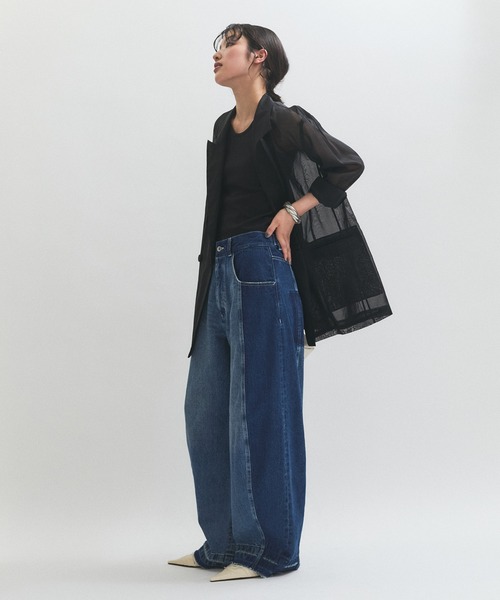 セール】【逸品】ダブルブレストシアージャケット（テーラード