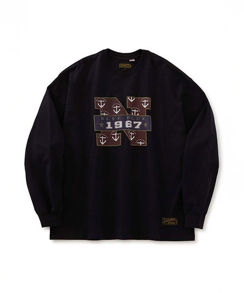BLUE BLUE（ブルーブルー）の「SOUTHERN MFG CO. BLUEBLUE /N1967 ロングスリーブ Tシャツ（Tシャツ/カットソー・メンズ・ホワイト/イエロー/ネイビー・M/L/S/XL）」の3枚目の写真