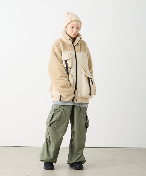 VIRGOwearworks（ヴァルゴウェアワークス）の「TANKER WIDE CARGO PANTS（カーゴパンツ・メンズ・カーキ/ブラック・2/3/4）」の21枚目の写真