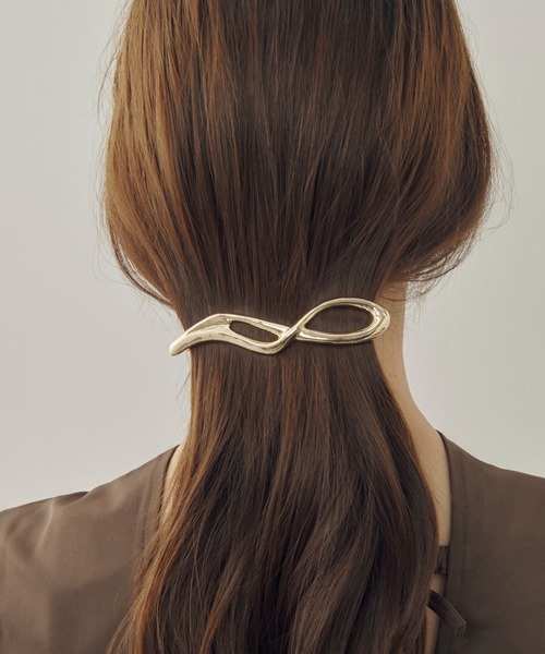 セール】ニュアンス クロス ライン バレッタ（バレッタ/ヘアクリップ