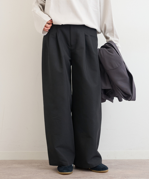 JOURNAL STANDARD relume（ジャーナルスタンダード　レリューム）の「《追加 / 新色》2タックワイドパンツ（チノパンツ・レディース・ベージュ/ブラック/カーキ・36/38）」の20枚目の写真