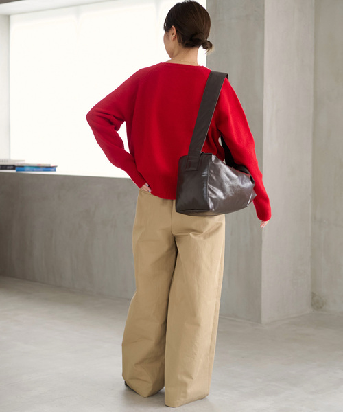 JOURNAL STANDARD relume（ジャーナルスタンダード　レリューム）の「《追加 / 新色》2タックワイドパンツ（チノパンツ・レディース・ベージュ/ブラック/カーキ・36/38）」の9枚目の写真