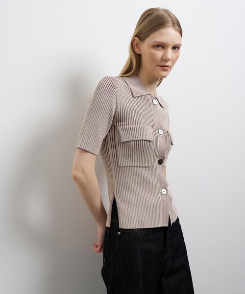 LANVIN en Bleu(ランバンオンブルー)の「リブポロニット(ニット/セーター・レディース・ブルー・38)」の13枚目の写真