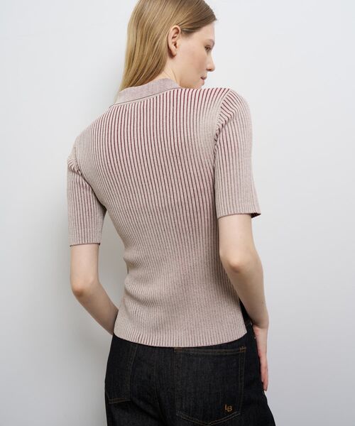 LANVIN en Bleu(ランバンオンブルー)の「リブポロニット(ニット/セーター・レディース・ブルー・38)」の14枚目の写真