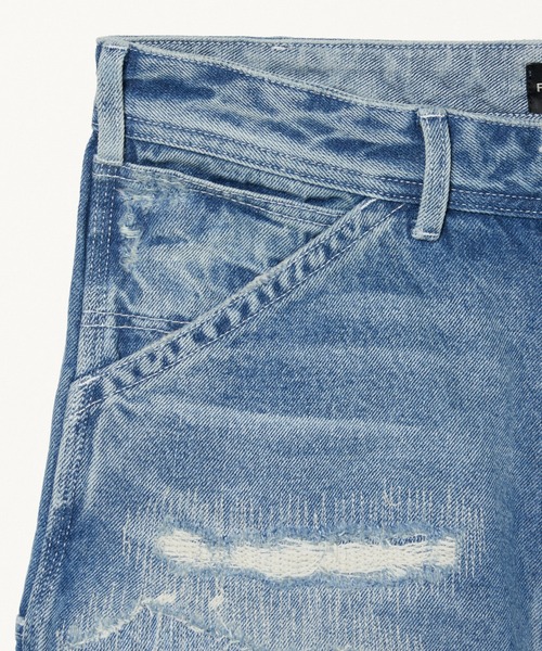 FORSOMEONE（フォーサムワン）の「FORSOMEONE CROPPED PAINTER（デニムパンツ・メンズ・インディゴブルー・46/48）」の5枚目の写真