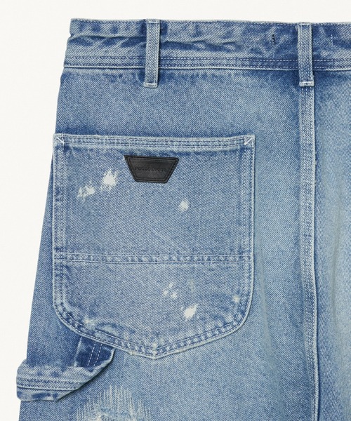 FORSOMEONE（フォーサムワン）の「FORSOMEONE CROPPED PAINTER（デニムパンツ・メンズ・インディゴブルー・46/48）」の6枚目の写真
