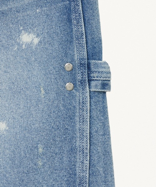 FORSOMEONE（フォーサムワン）の「FORSOMEONE CROPPED PAINTER（デニムパンツ・メンズ・インディゴブルー・46/48）」の8枚目の写真