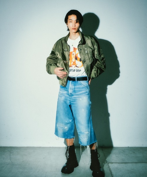 FORSOMEONE（フォーサムワン）の「FORSOMEONE CROPPED PAINTER（デニムパンツ・メンズ・インディゴブルー・46/48）」の13枚目の写真