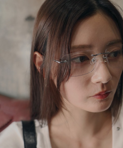 クリアレンズリムレスメガネ（メガネ）｜Mili affinity（ミリ