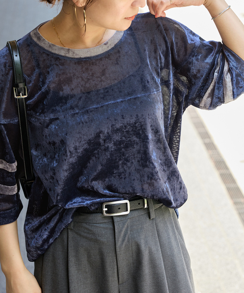 セール】メッシュラガービッグTee（Tシャツ/カットソー