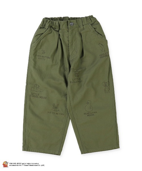 DENIM DUNGAREE（デニムダンガリー）の「Back Satin TOM AND JERRY Pants（その他パンツ・キッズ・カーキ・135/145）」の2枚目の写真