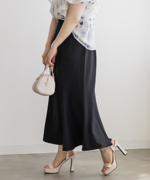 CLETTE（クレット）の「3WAY花柄チュールスカート（スカート・レディース・ブラック/ライトベージュ・4L/3L/LL）」の22枚目の写真