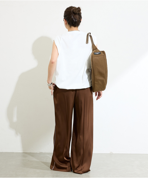 tシャツ 「追加」シャーリングノースリーブＴシャツ レディース JOURNAL STANDARD tシャツ 「追加」シャーリングノースリーブT