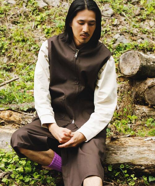 Dickies(ディッキーズ)の「『別注』Dickies×EKAL ワークベスト(ベスト・メンズ・ブラウン/ブラック・LARGE/MEDIUM)」の5枚目の写真