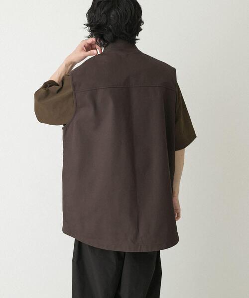Dickies(ディッキーズ)の「『別注』Dickies×EKAL ワークベスト(ベスト・メンズ・ブラウン/ブラック・LARGE/MEDIUM)」の13枚目の写真
