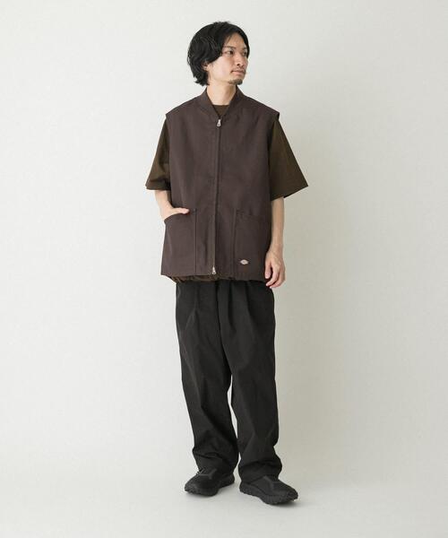 Dickies(ディッキーズ)の「『別注』Dickies×EKAL ワークベスト(ベスト・メンズ・ブラウン/ブラック・LARGE/MEDIUM)」の14枚目の写真