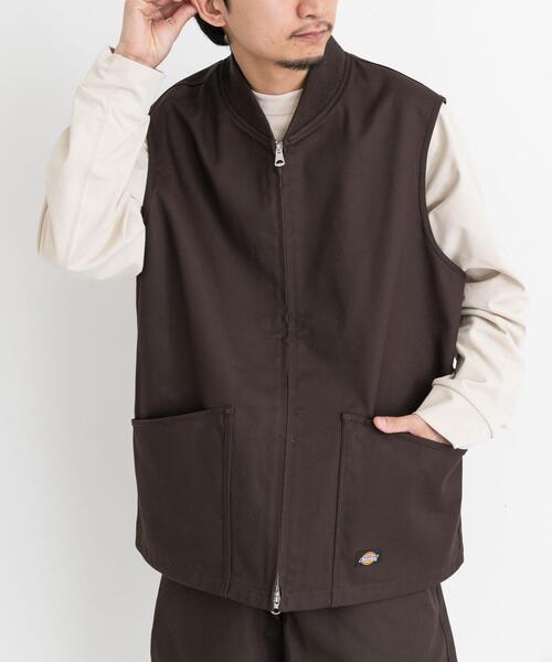 Dickies(ディッキーズ)の「『別注』Dickies×EKAL ワークベスト(ベスト・メンズ・ブラウン/ブラック・LARGE/MEDIUM)」の15枚目の写真