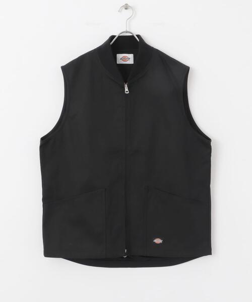 Dickies ディッキーズ 中綿切り替えデザイン ベスト 黒 2XLサイズ