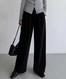 callautia | ウォームタックワイドイージーパンツ(スラックス)