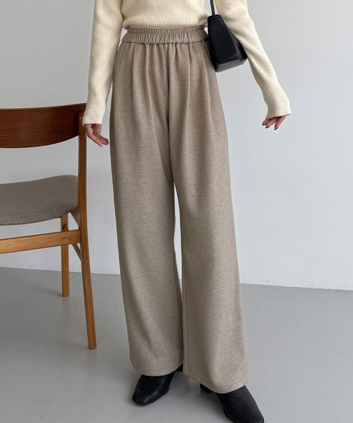 callautia(カラウティア)の「ウォームタックワイドイージーパンツ(スラックス・レディース・ブラック/グレイッシュベージュ/グレー・SMALL/MEDIUM/LARGE)」の15枚目の写真