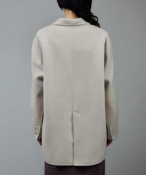 SALON adam et rope'（サロン アダム エ ロペ）の「シャルムリバージャケットコート / ミドルウールコート（その他アウター・レディース・オフホワイト/チャコールグレー/ベージュ系その他・FREE）」の17枚目の写真