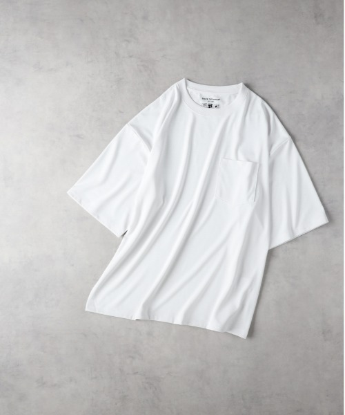 BACK NUMBER（バックナンバー）の「【BACK NUMBER】【汗染み防止/吸水速乾/UVカット】「汗染み防止」半袖ポケットTシャツ（Tシャツ/カットソー・メンズ・ブルー/グレー/ホワイト・M/L/XL）」の2枚目の写真