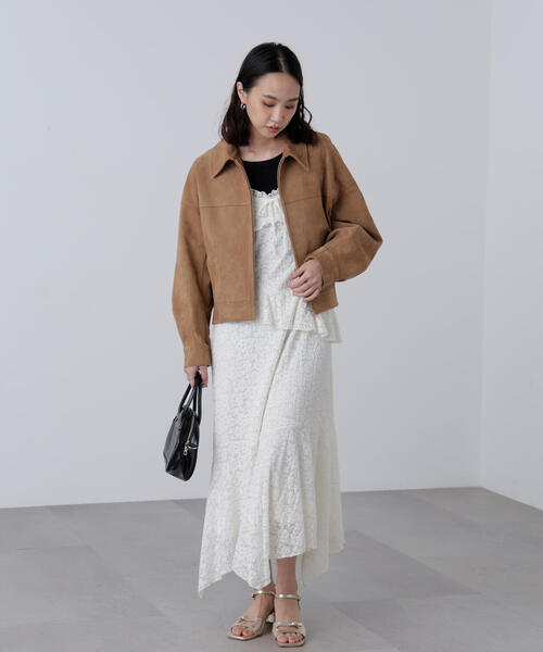 FREE'S MART（フリーズマート）の「◆イレヘムレースキャミワンピース（ワンピース・レディース・ブラック/ホワイト・FREE）」の20枚目の写真