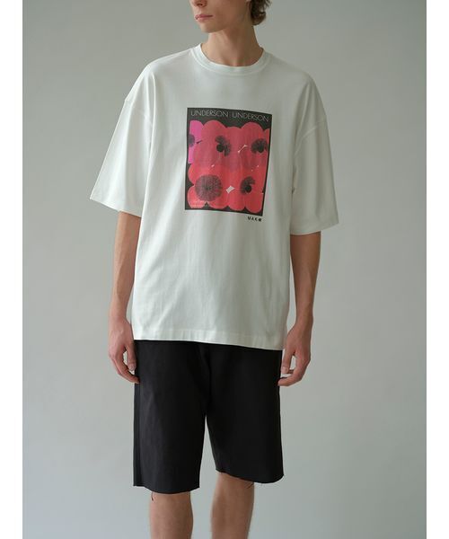 UNDERSON UNDERSON(アンダーソン アンダーソン)の「UU×上野リチコラボ T-sh(Tシャツ/カットソー・レディース・ホワイト・1/2)」の7枚目の写真