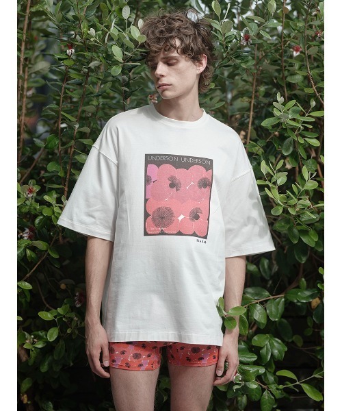 UNDERSON UNDERSON(アンダーソン アンダーソン)の「UU×上野リチコラボ T-sh(Tシャツ/カットソー・レディース・ホワイト・1/2)」の1枚目の写真
