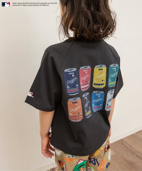 MLB(メジャーリーグベースボール)の「MLB バブルヘッドラグランTシャツ(Tシャツ/カットソー・キッズ・レッド/ベージュ/チャコール・100/90/80/110/140/130/120)」の4枚目の写真