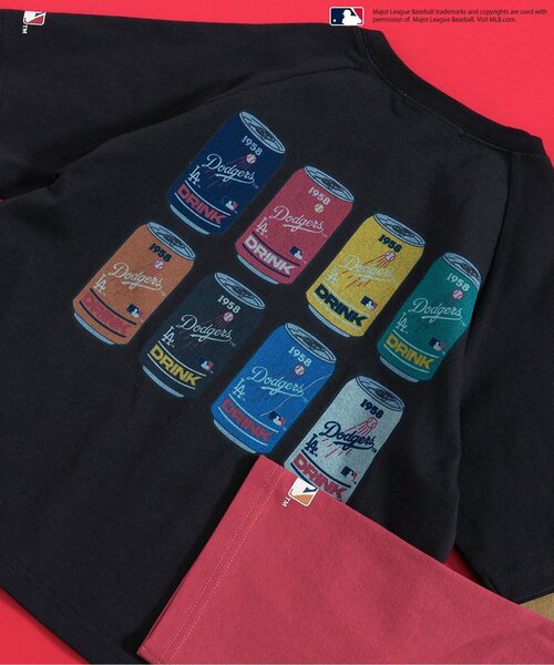 MLB(メジャーリーグベースボール)の「MLB バブルヘッドラグランTシャツ(Tシャツ/カットソー・キッズ・レッド/ベージュ/チャコール・100/90/80/110/140/130/120)」の9枚目の写真