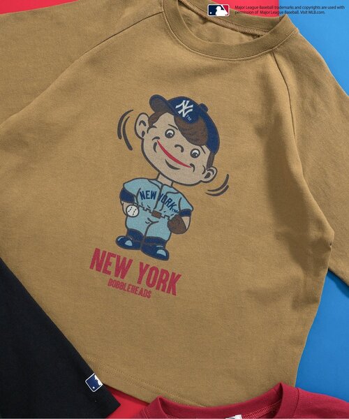 MLB(メジャーリーグベースボール)の「MLB バブルヘッドラグランTシャツ(Tシャツ/カットソー・キッズ・レッド/ベージュ/チャコール・100/90/80/110/140/130/120)」の10枚目の写真