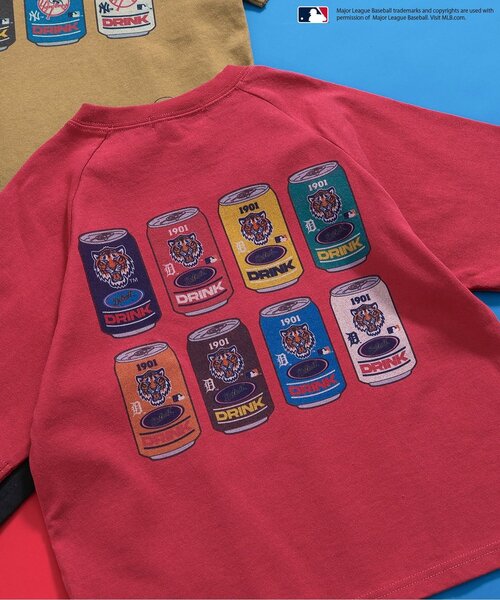 MLB(メジャーリーグベースボール)の「MLB バブルヘッドラグランTシャツ(Tシャツ/カットソー・キッズ・レッド/ベージュ/チャコール・100/90/80/110/140/130/120)」の13枚目の写真
