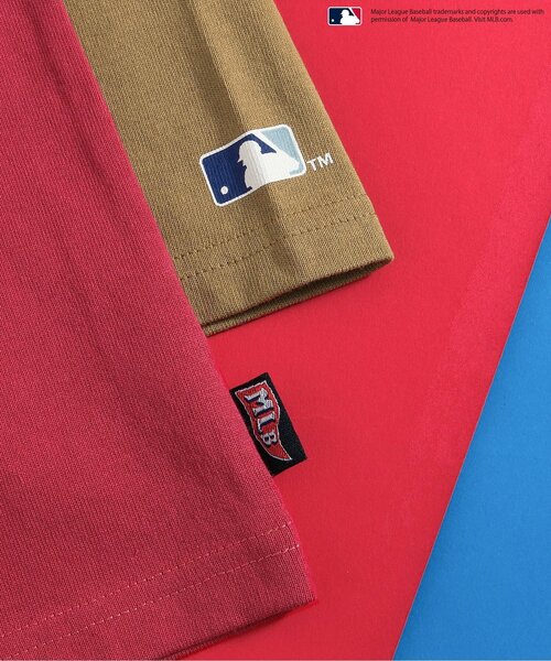 MLB(メジャーリーグベースボール)の「MLB バブルヘッドラグランTシャツ(Tシャツ/カットソー・キッズ・レッド/ベージュ/チャコール・100/90/80/110/140/130/120)」の14枚目の写真