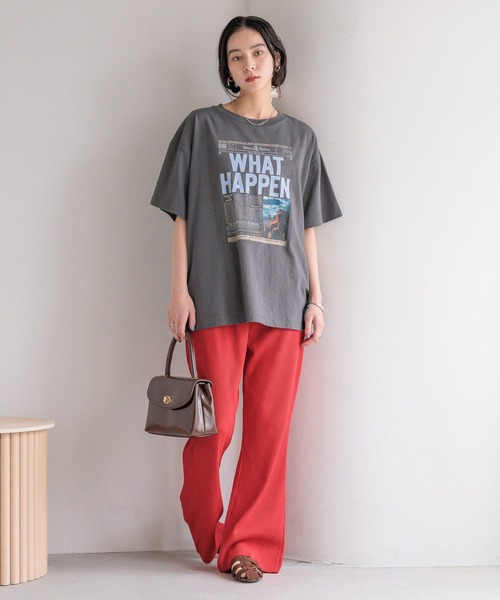 LOWRYS FARM（ローリーズファーム）の「フラップボストンＢＡＧ　572258（ボストンバッグ・レディース・ブラウン/ブラック・FREE）」の7枚目の写真