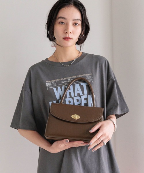 LOWRYS FARM（ローリーズファーム）の「フラップボストンＢＡＧ　572258（ボストンバッグ・レディース・ブラウン/ブラック・FREE）」の10枚目の写真