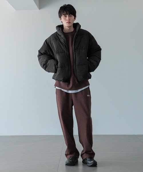 LOWRYS FARM（ローリーズファーム）の「【LFM(U)】エアサーマルスタンドヨークブルゾン　494551（ダウンジャケット/コート・メンズ・グレー/ブラック/ブラウン・MEDIUM/LARGE）」の13枚目の写真