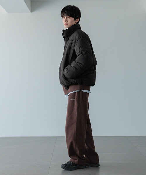 LOWRYS FARM（ローリーズファーム）の「【LFM(U)】エアサーマルスタンドヨークブルゾン　494551（ダウンジャケット/コート・メンズ・グレー/ブラック/ブラウン・MEDIUM/LARGE）」の14枚目の写真